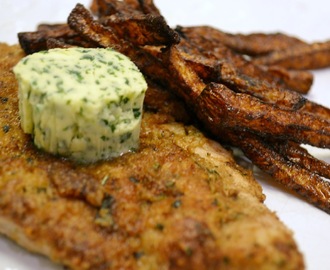 Skinksnitzel & kålrotspommes frites