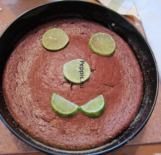 Limechokladkaka (Lime chocolate cake)