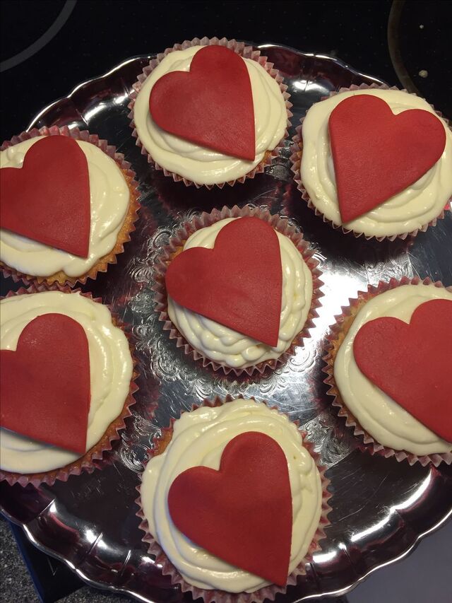 Cupcake-Alla hjärtans dag muffins