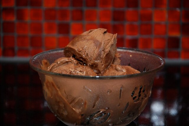 Chokladglass med mintchokladtryffel