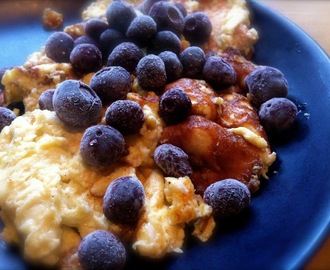 Vaniljpannkaka med blåbär - En toppenbra start på dagen!