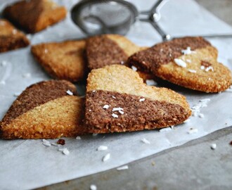 Kärlekskakor med vanilj och choklad