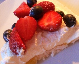 Pavlova med lemon curd