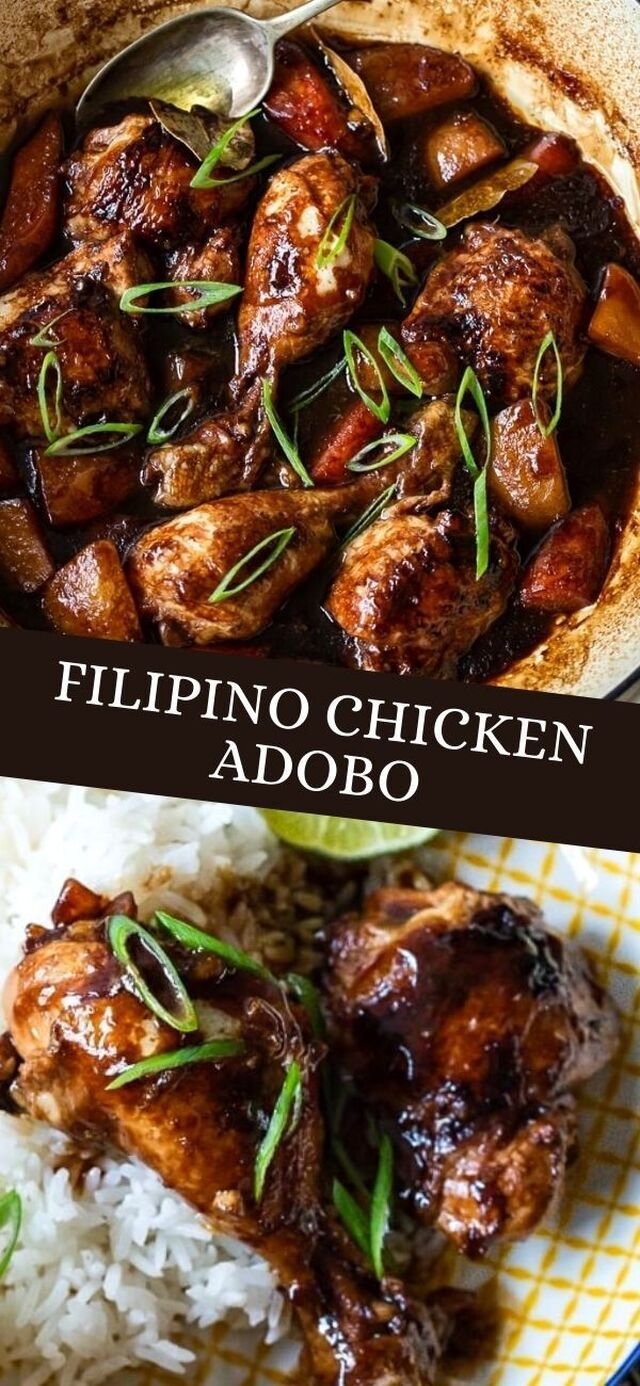 FILIPINO CHICKEN ADOBO | Philapino recipes, Recipes, Adobo chicken