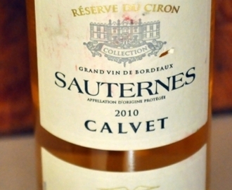 Calvet Réserve du Ciron Sauternes 2010