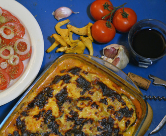 Moussaka med köttfärs & svamp