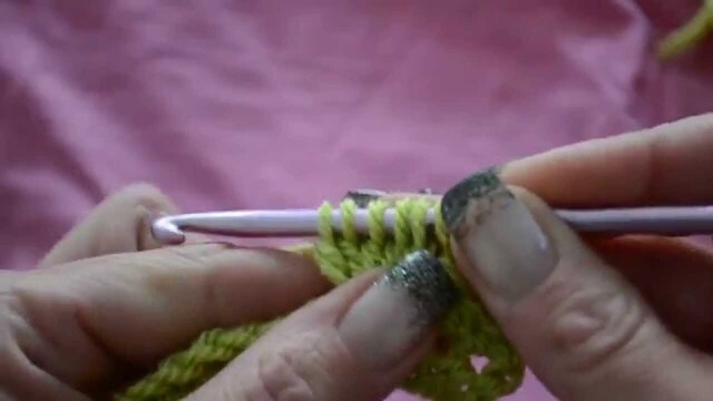 Lär dig virka "bubbelmönster" (how to chrochet bobble stitch)