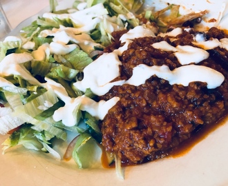 Vegansk Chili con carne med kidneybönor