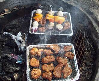 Grillad fläskfilé med potatisklyftor