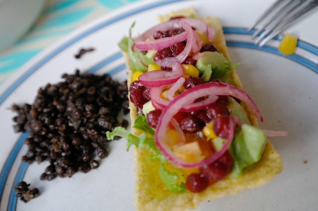 Vegetariska tacos med linser