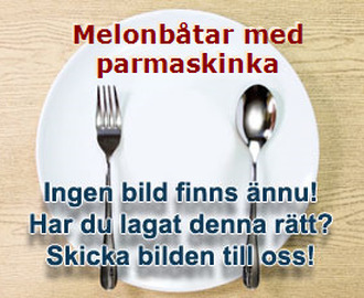 Melonbåtar med parmaskinka