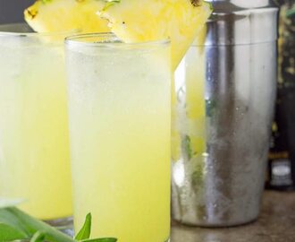 Pineapple and sage mojito