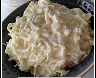 Coleslaw med smak av ingefära och päron