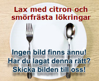 Lax med citron och smörfrästa lökringar