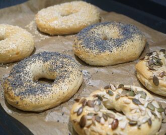 Bagels med olika frön