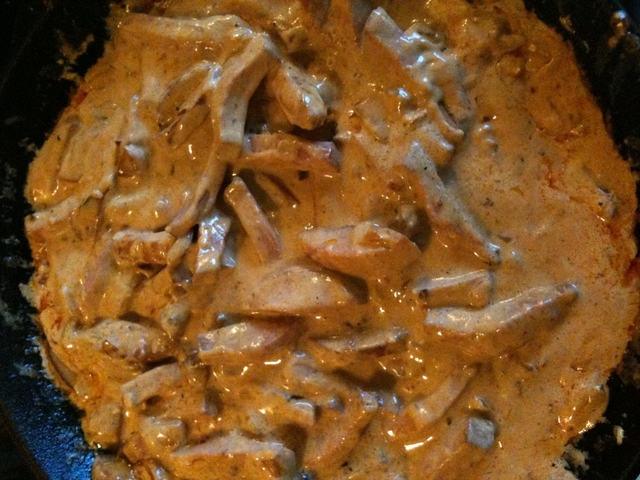 LCHF korv stroganoff