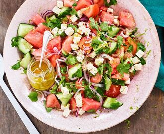 Melonsallad med vitost