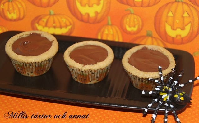 Mini Nutellakakor till Halloween