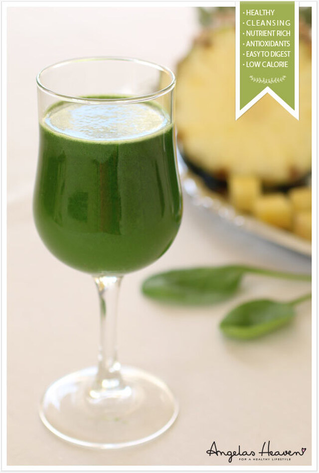 Superhälsosam grön detox juice