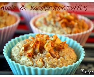 Äpple & kanelproteinmuffins