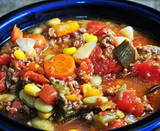Slow Cooker Vegetable Soup Recipe