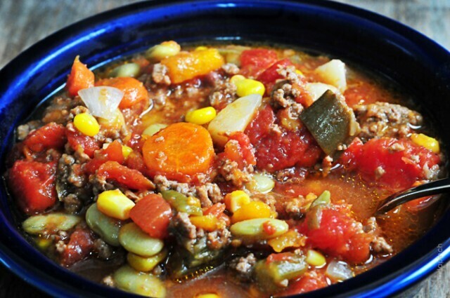 Slow Cooker Vegetable Soup Recipe