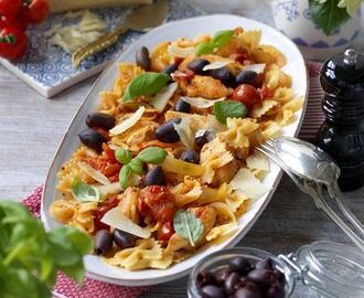 Toscansk kyckling med pasta