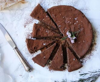 Glutenfri choklad ricotta cheesecake