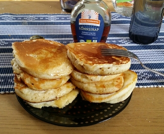 Veganska amerikanska pannkakor