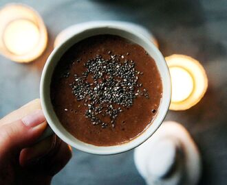 Energiboost med maca - krämig chokladdryck