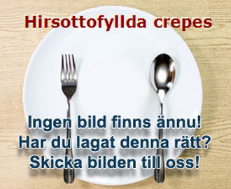 Hirsottofyllda crepes