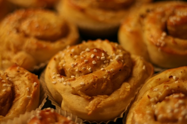 Kanelbullar med äpple