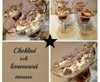 Choklad och Lemoncurd mousse