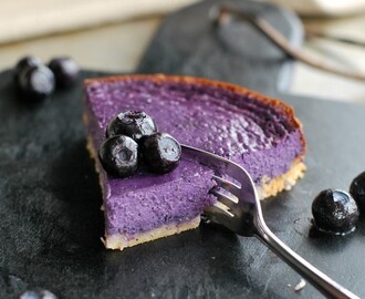 Fräsch blåbärscheesecake