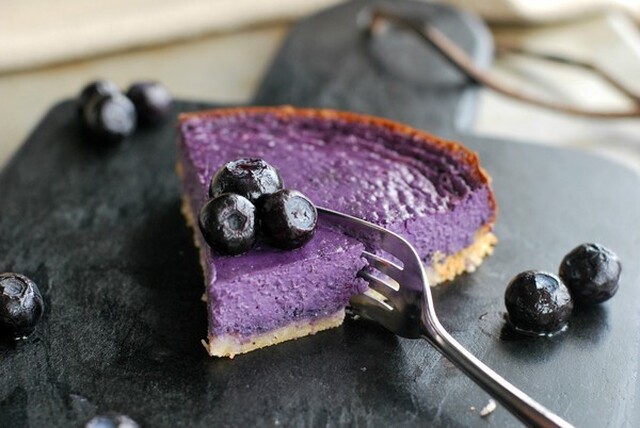 Fräsch blåbärscheesecake