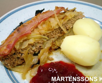 Kålpudding med sydländsk touch