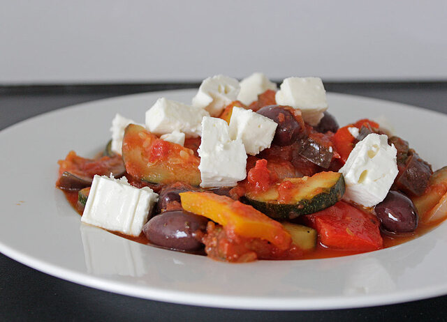 Enkel ratatouille med fetaost