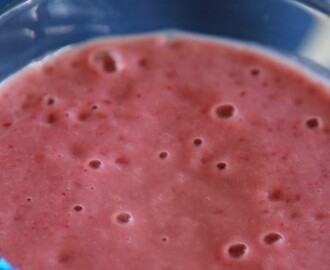 Enkel hallonsmoothie