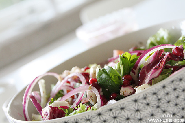 Sallad med granatäppelkärnor