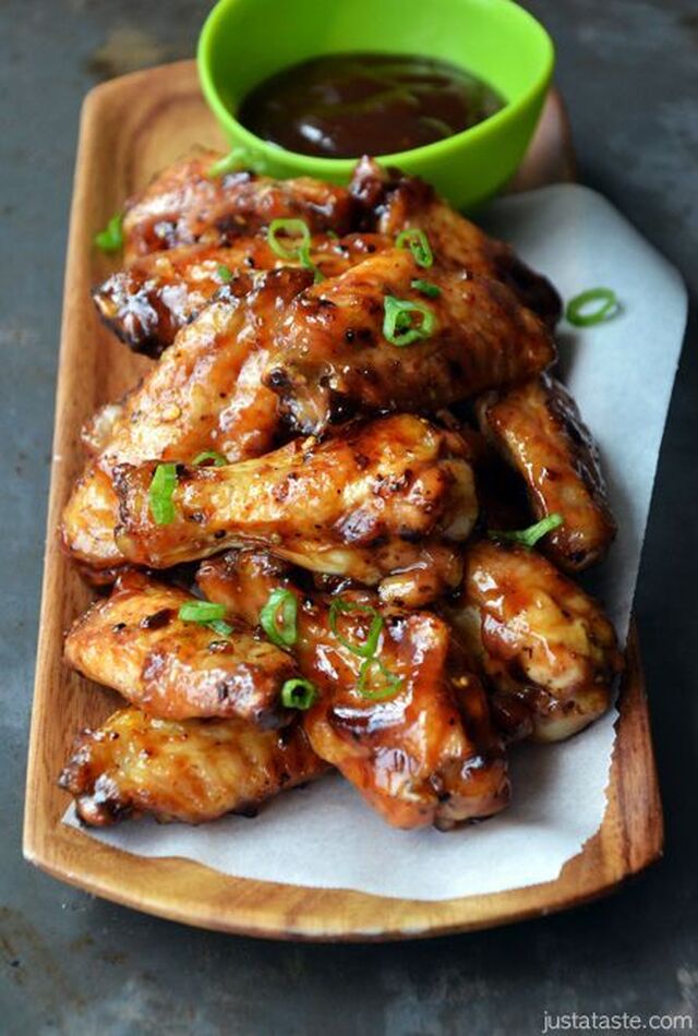 Crispy Baked Asian Chicken Wings | Chicken wing recipes, Recipes, Appetizer recipes