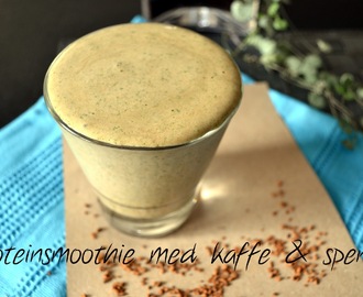 Proteinsmoothie med kaffe & spenat