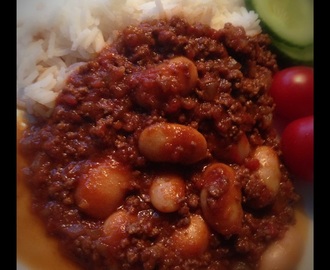 Chili con carne på skolkockens vis