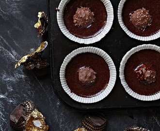 Browniekaka med ferrero rocher