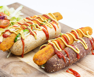Lentil Carrot Veggie Hot Dog