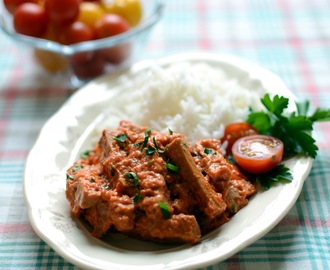 Korvstroganoff på gourmetkorv