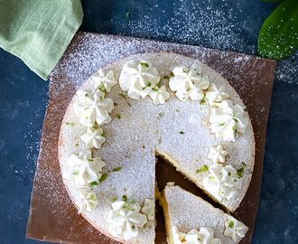 Lime -Kladdkaka med vit choklad