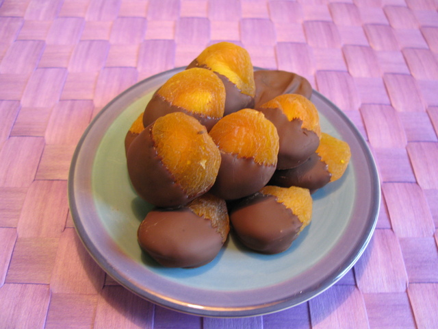 Chokladdoppade aprikoser