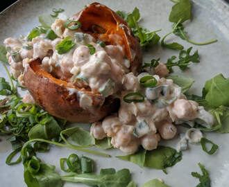 Bakad sötpotatis + tips på 2 vegetariska fyllningar