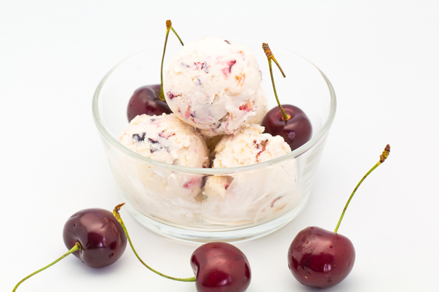 Cherry Ricotta Ice Cream