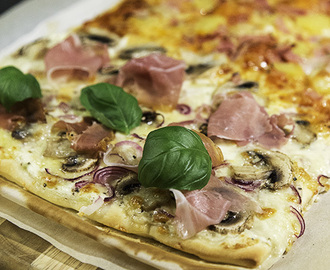Pizza Bianoco – aka pizza med vit sås